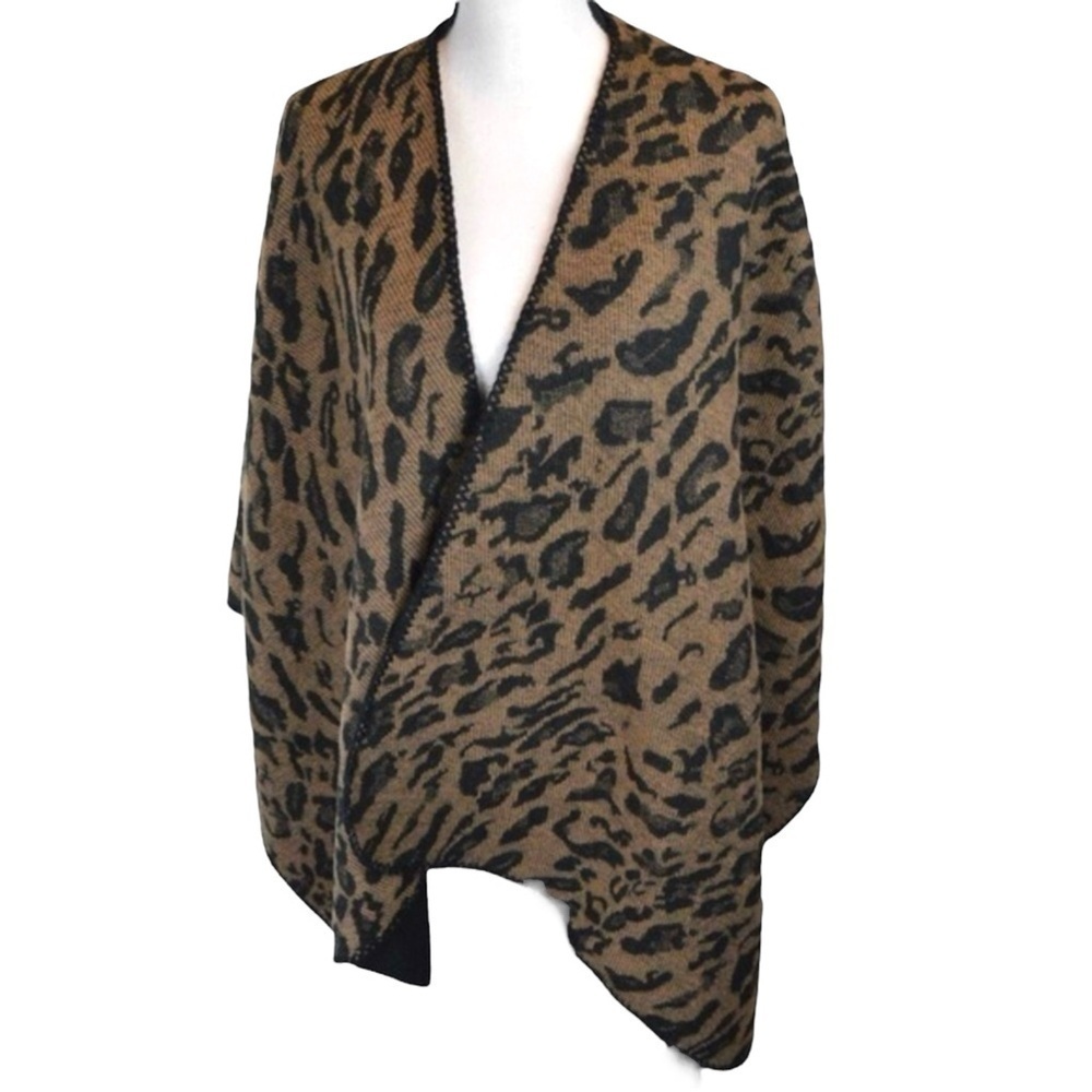 Apt. 9 Soft Animal‎ Print Throw On Blanket Wrap OSFA